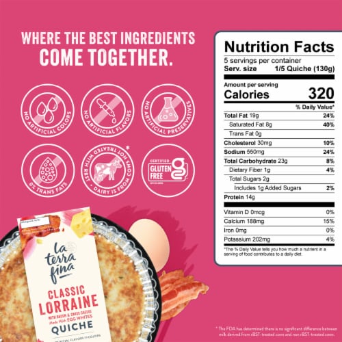 La Terra Fina® Classic Lorraine Quiche Perspective: left