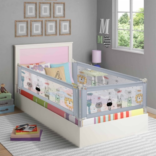 FITNATE Toddler Bed Rails, White Perspective: left