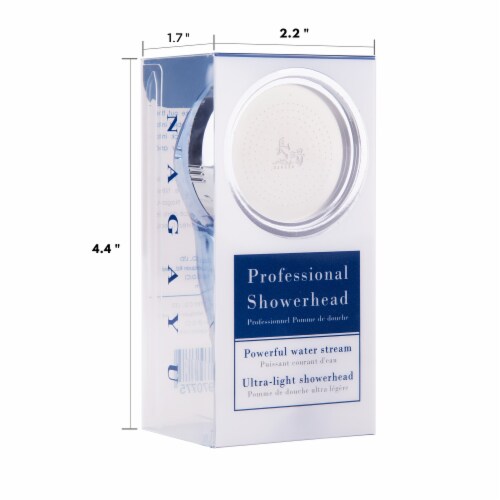 1-Spray Patterns with 1.5 GPM 4 in. Wall Mount Handheld Shower Head in Chrome Perspective: left