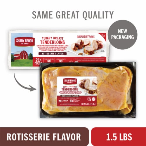 Shady Brook Farms® Rotisserie Flavor Turkey Breast Tenderloins Perspective: left