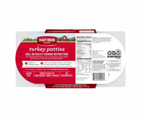 Shady Brook Farms® Savory Seasoned Turkey Patties Tray Perspective: left