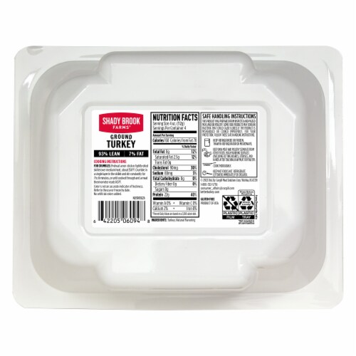 Shady Brook Farms® 93% Lean Fat Ground Turkey Tray Perspective: left