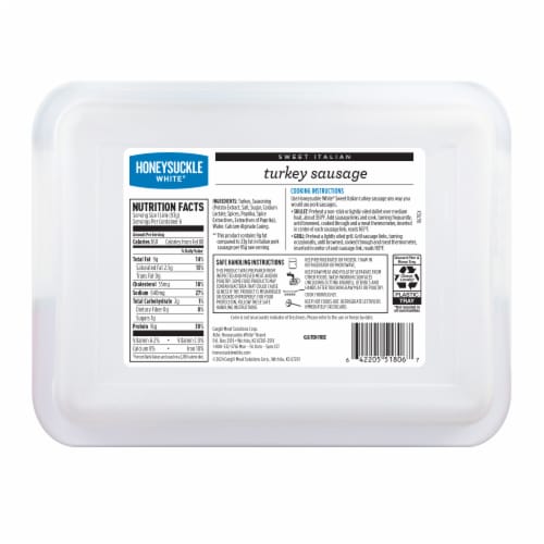 Honeysuckle White® Sweet Italian Turkey Sausage Perspective: left