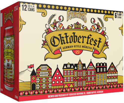 Founders® Brewing Oktoberfest German-Style Lager Beer Can Perspective: left