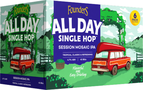 Founders® Brewing All Day Seasonal IPA Craft Beer Perspective: left