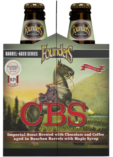 Founders Brewing Barrel Aged Series CBS Imperial Stout Craft Beer Perspective: left
