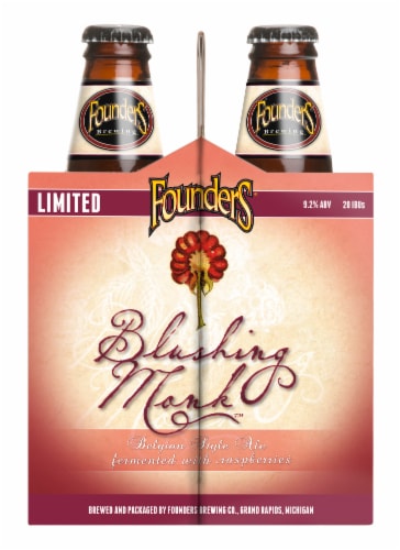 Founders Brewing Blushing Monk Belgian Style Ale Perspective: left