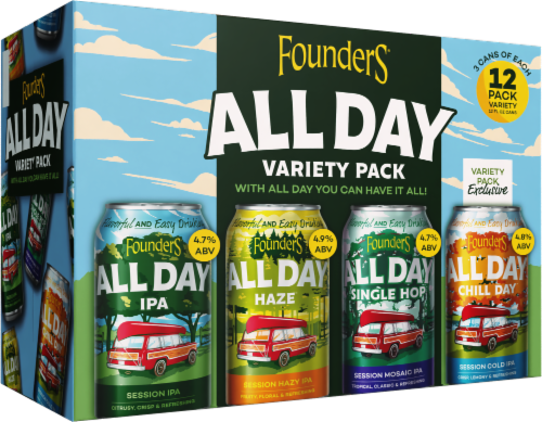 Founders Brewing® All Day™ Variety Pack Perspective: left