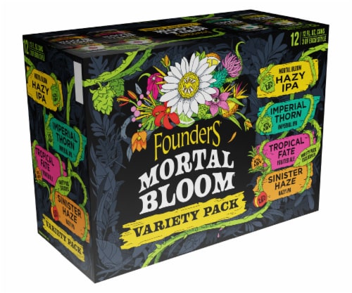 Founders Brewing® Mortal Bloom® Craft Beer Cans Variety Pack Perspective: left