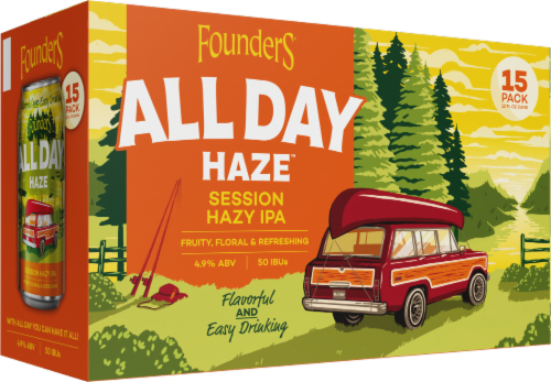 Founders All Day Seasonal Beer Perspective: left