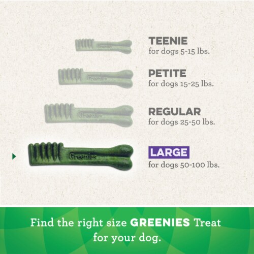 Greenies Original Large Dental Dog Treats Perspective: left