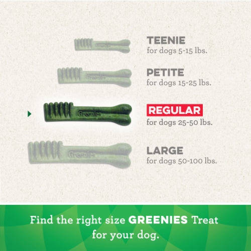 Greenies Original Regular Dental Dog Treats Perspective: left
