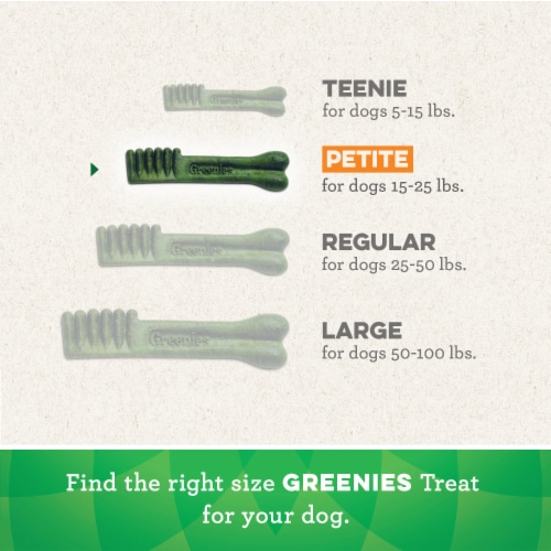 Greenies Original Petite Dental Dog Treats Perspective: left