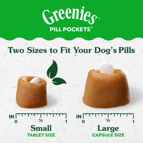 GREENIES PILL POCKETS Hickory Smoke Flavor for Dogs Capsule Size Natural Soft Dog Treats Perspective: left