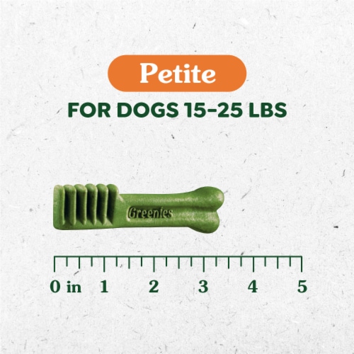 Greenies Original Petite Natural Dental Care Adult Dog Treats Perspective: left