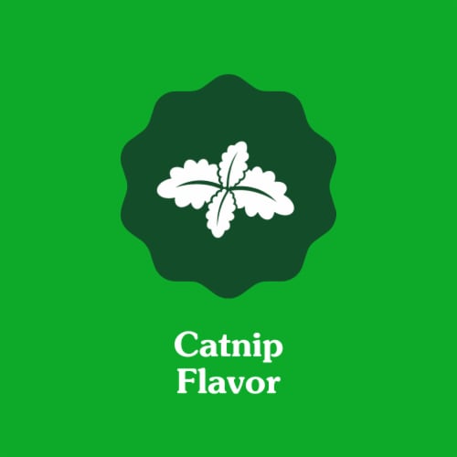 Feline Greenies Adult Dental Cat Treats Catnip Flavor Perspective: left