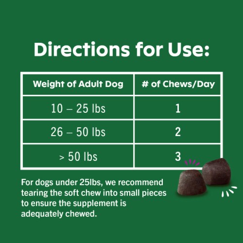 Greenies™ Chicken Flavor Immune Health Supplement Adult Dog Soft Chews Perspective: left