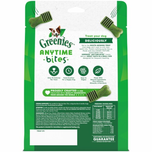 Greenies Anytime Bites Original Flavor Dog Treats Perspective: left