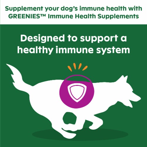 GREENIES Immune Health Dog Antioxidant Blend Chicken Dog Supplements Perspective: left
