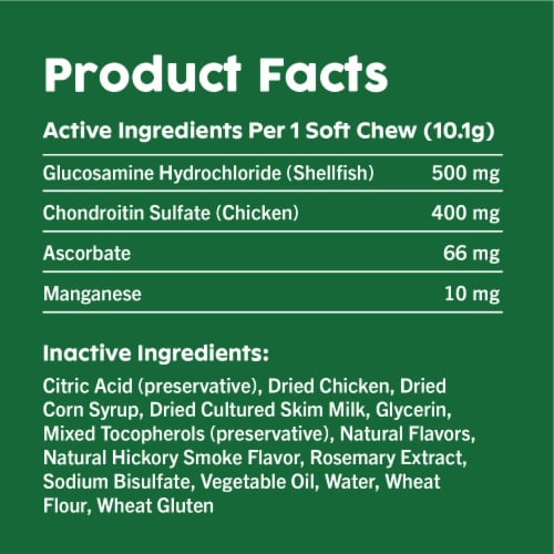 Greenies™ Hip & Joint Chicken Flavor Supplement Soft Chews for Adult Dogs Perspective: left