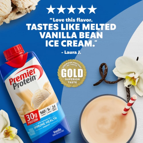 Premier Protein Vanilla High Protein Shakes Perspective: left