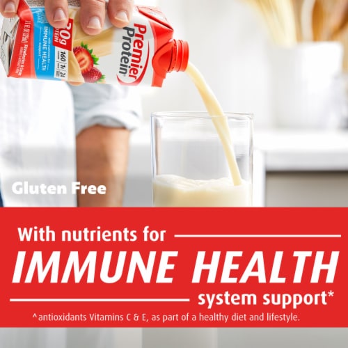 Premier Protein® Strawberries & Cream Protein Shakes Perspective: left