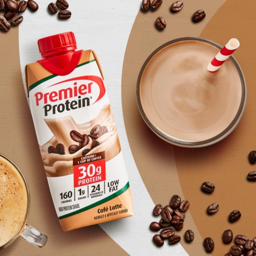 Premier Protein® Cafe Latte High Protein Shakes Perspective: left