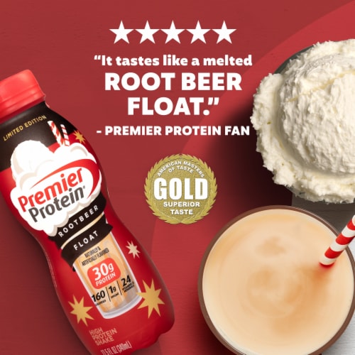 Premier Protein® Limited Edition Root Beer Float High Protein Shake Perspective: left