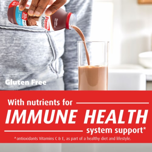 Premier Protein® Chocolate Protein Shakes Perspective: left