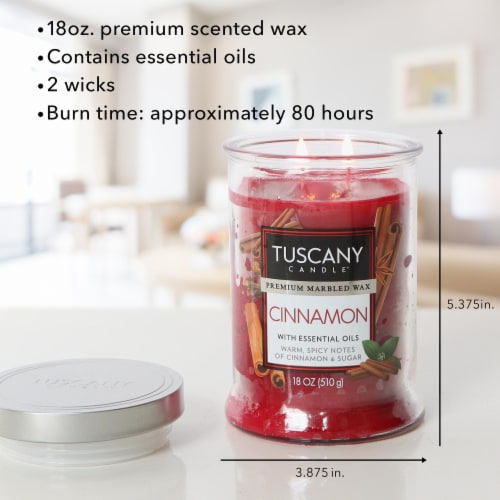 Tuscany Candle® Scented Jar Candle Cinnamon Perspective: left