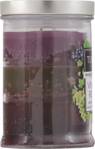 Tuscany™ Scented Jar Candle Triple Pour Vineyard Retreat Perspective: left