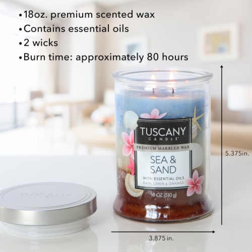 Tuscany Candle™ Jar Candle Triple Pour Sea & Sand Perspective: left