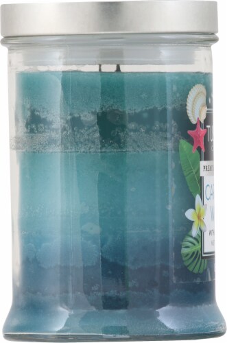 Tuscany™ Jar Candle Triple Pour Caribbean Waters Perspective: left