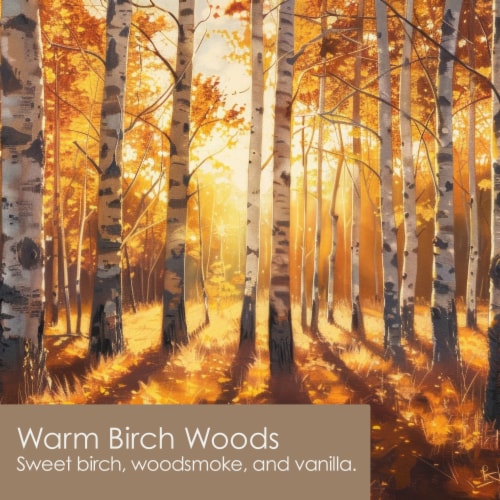 Tuscany Candle™ Marbled Wax Warm Birch Woods Candle Jar Perspective: left