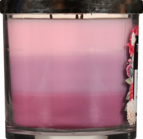 Tuscany Perfect Petals Triple Pour Candle - Pink Perspective: left