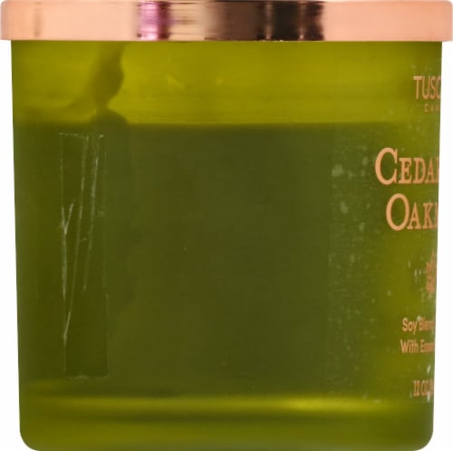 Tuscany Candle Cedar & Oakmoss Jar Candle - Green Perspective: left