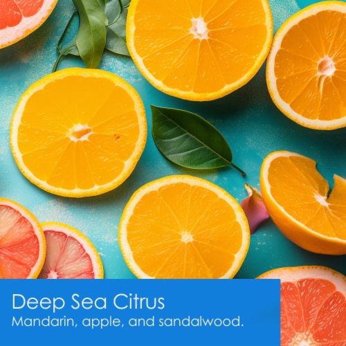 Tuscany Candle™ Triple Pour Deep Sea Citrus Jar Candle Perspective: left