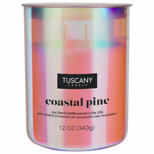 Tuscany Candle™ Serene Clean™ Collection Coastal Pine Scented Jar Candle Perspective: left