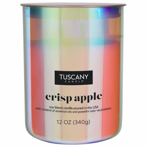 Tuscany Candle™ Serene Clean Collection Crisp Apple Scented Jar Candle Perspective: left