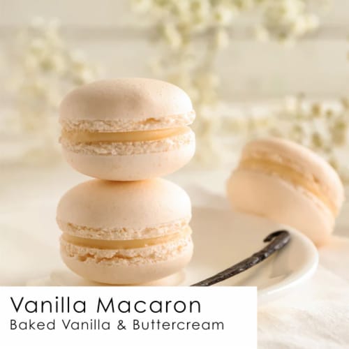 Tuscany Color Splash Collection Scented Jar Candle - Vanilla Macaron Perspective: left