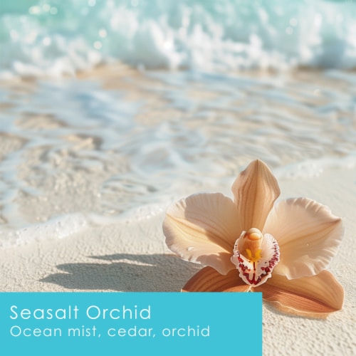 Tuscany Scented Jar Candle Seasalt Orchid Perspective: left
