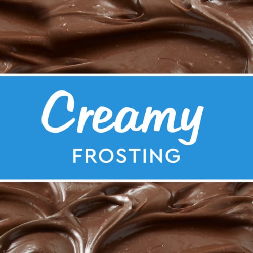 Duncan Hines Creamy Milk Chocolate Frosting Perspective: left