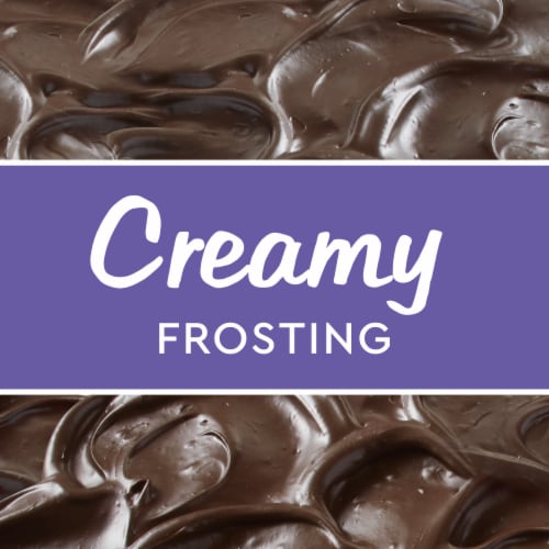Duncan Hines Creamy Dark Chocolate Fudge Frosting Perspective: left