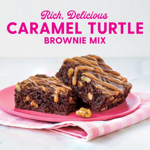 Duncan Hines® Dolly Parton's Caramel Turtle Flavored Brownie Mix Perspective: left