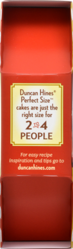 Duncan Hines Perfect Size Golden Fudge Cake Perspective: left