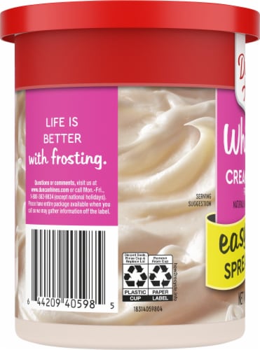 Duncan Hines Whipped Cream Cheese Frosting Perspective: left