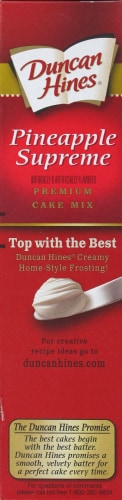 Duncan Hines Pineapple Supreme Cake Mix Perspective: left