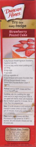 Duncan Hines Signature Strawberry Supreme Cake Mix Perspective: left