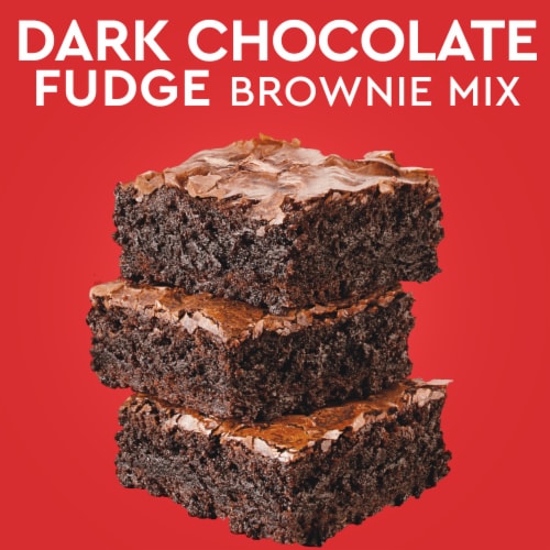 Duncan Hines Dark Chocolate Fudge Brownie Mix Perspective: left