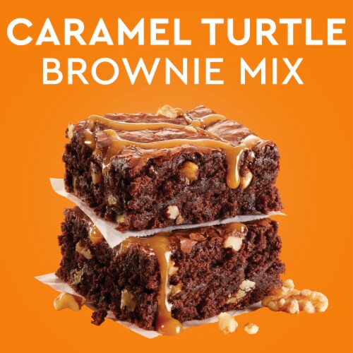 Duncan Hines Signature Caramel Turtle Brownie Mix Perspective: left